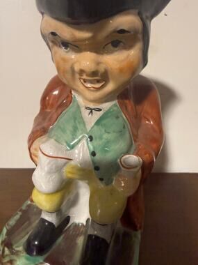 Vintage Toby Jug Traditional English Character Pitcher Gentleman Tricorn Hat